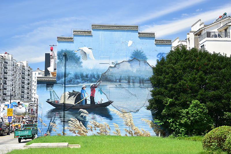 2020年8月2日拍攝的江蘇省張家港市永聯(lián)村。