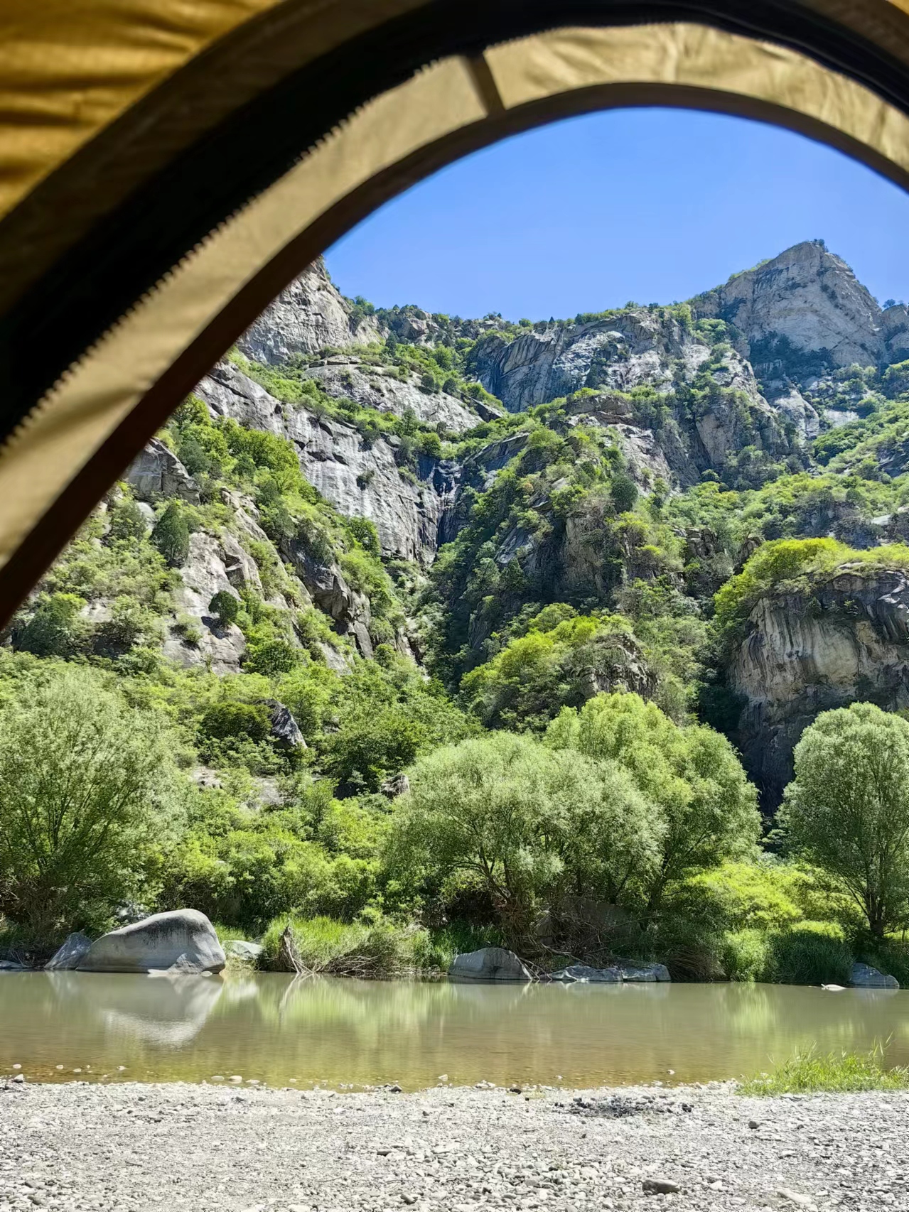 北京懷柔白河灣。受訪者供圖